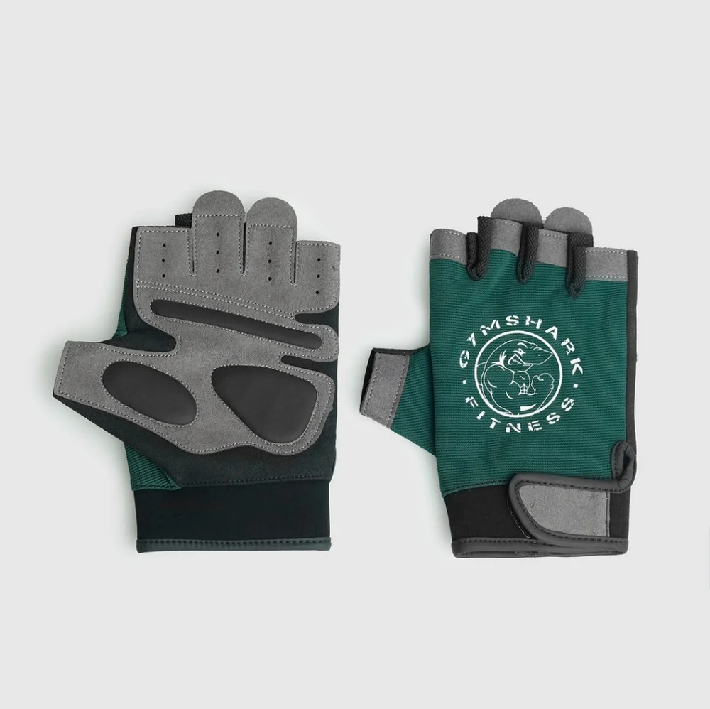 Gymshark LEGACY LIFTING GLOVES Size S Forest Green/Black NWT in Packaging